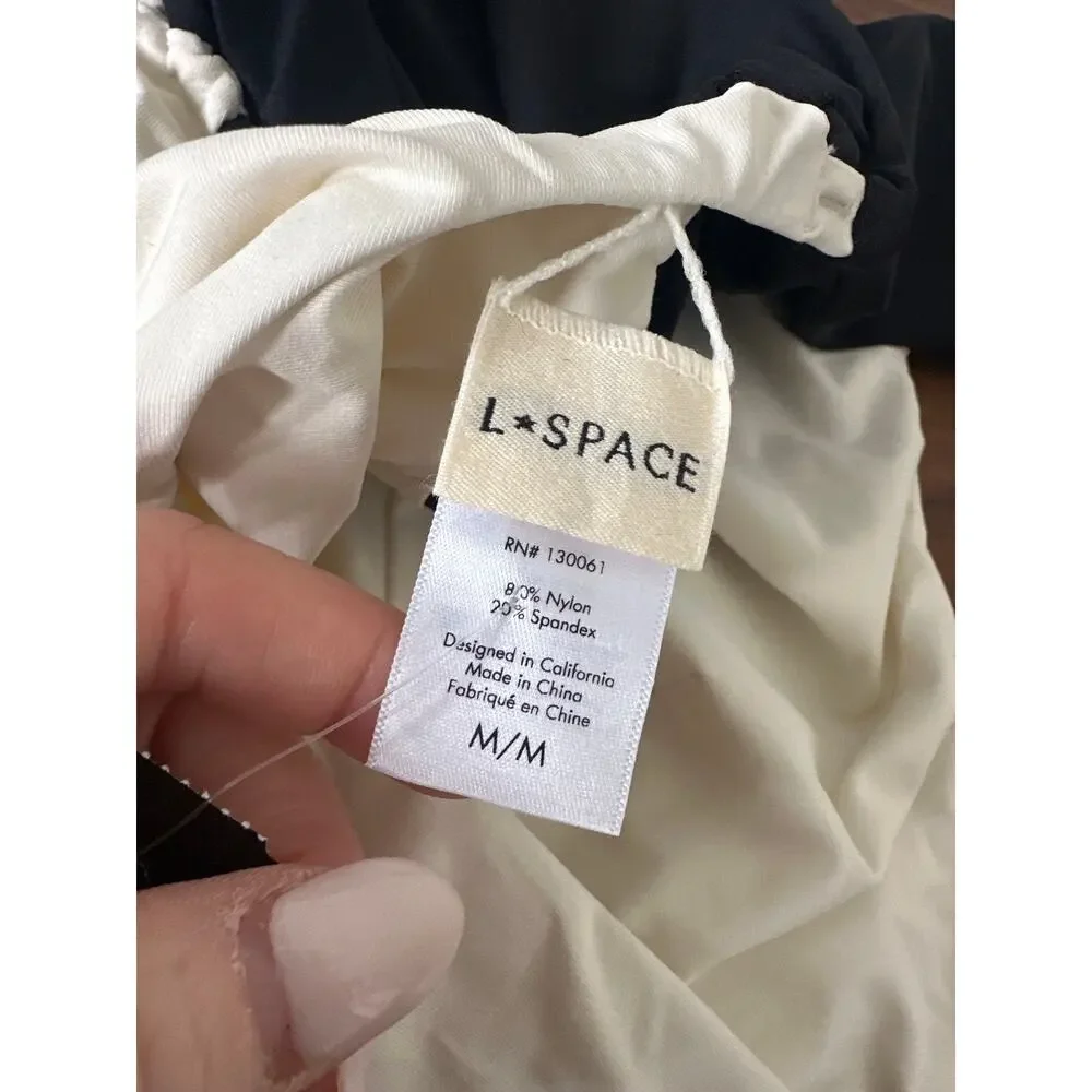 L*Space Solstice Bitsy Cutout Colorblocl One Piece Bathing Suit Size M - Picture 5 of 5